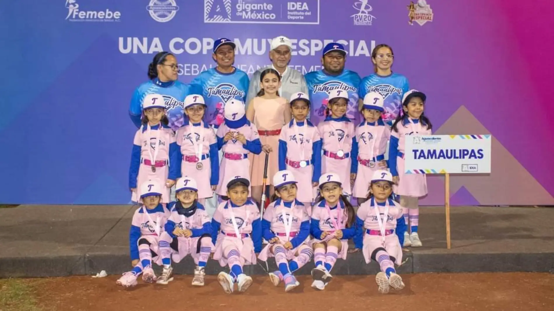 Participan de Tampico en Torneo Nacional de Beisbol Infantil Femenil en Aguascalientes 